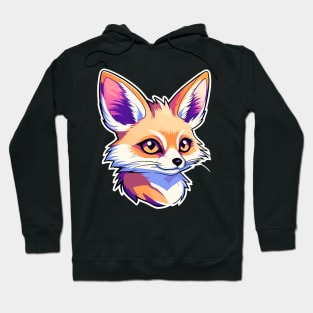 Fennec Fox Illustration Hoodie